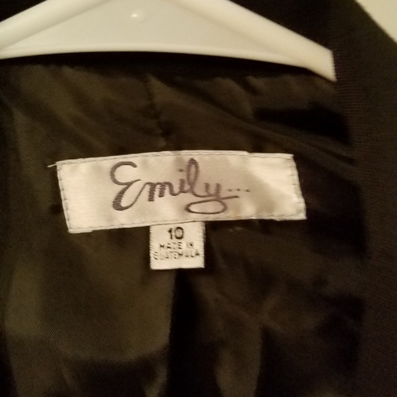 Emily military style black Blazer size 10 - Picture 5 of 6